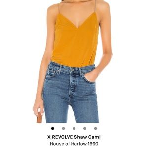 House of Harlow Marigold Silk Tank Top